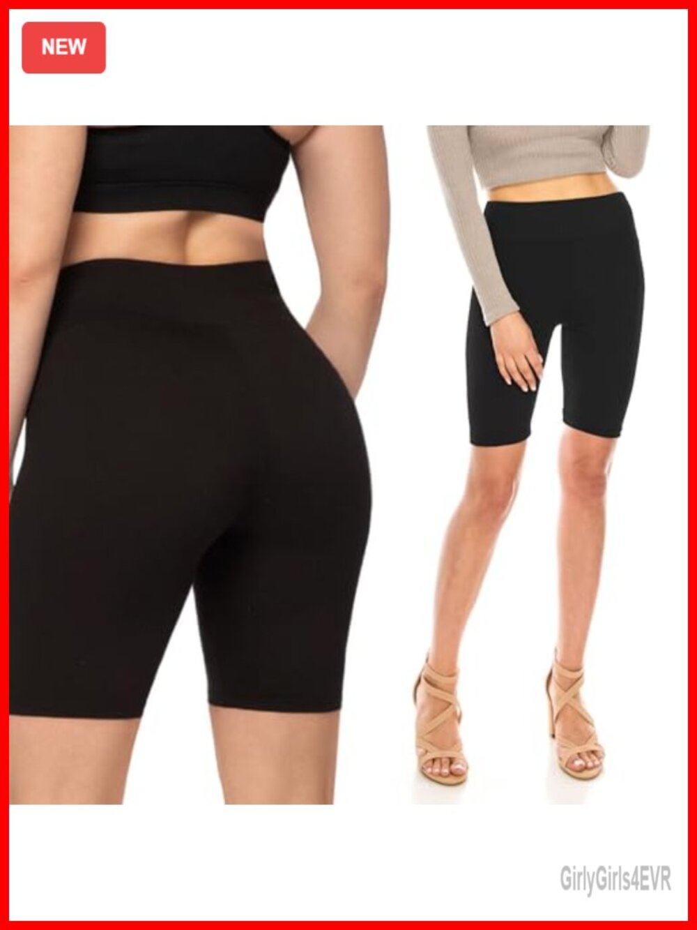 High Waisted Biker Shorts Buttery Soft Tummy Control Yoga Workout